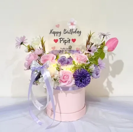Bloom Box Akrilik Ucapan Ulang Tahun Polewali Mandar